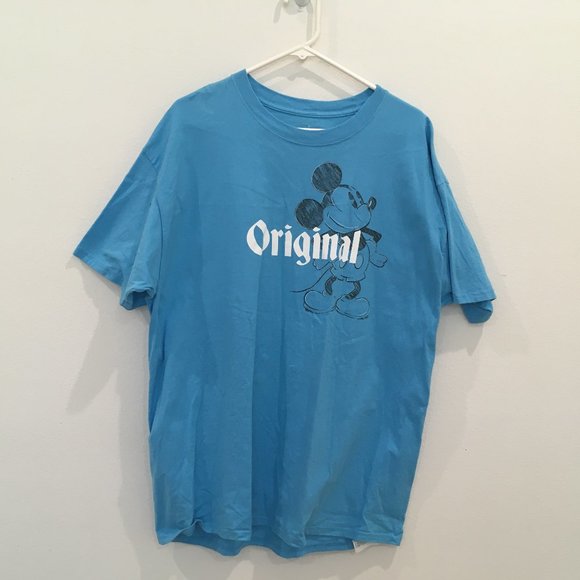 Disney Other - Disney Parks "Original "Mickey Mouse Light Blue Men's T Shirt, XL